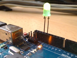 LED auf dem Arduino Board